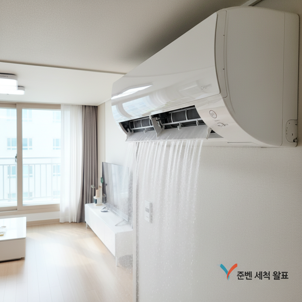 수유동 에어컨 청소 작업 완료