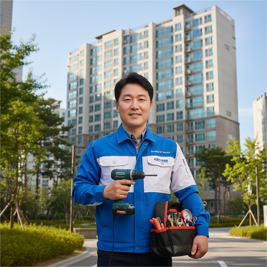 분당구 에어컨 가스충전 전문 기술자 서비스 소개