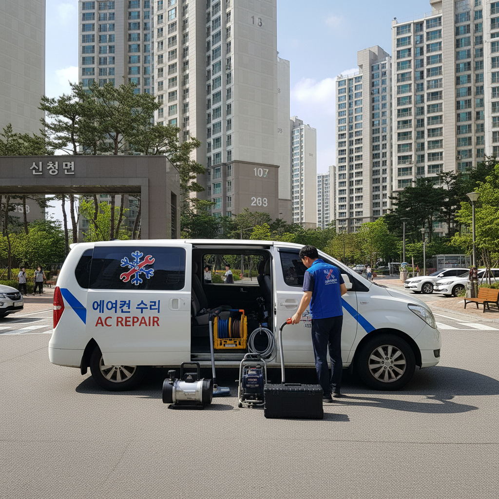 신창면 에어컨 가스충전 전문 기술자 서비스 소개