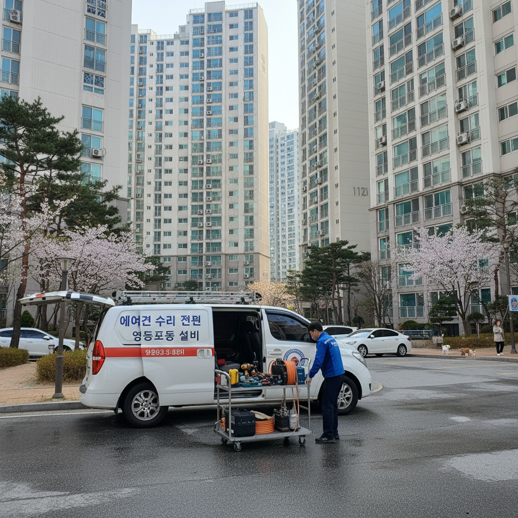 영등포동 에어컨 설치 전문 기술자 서비스 소개