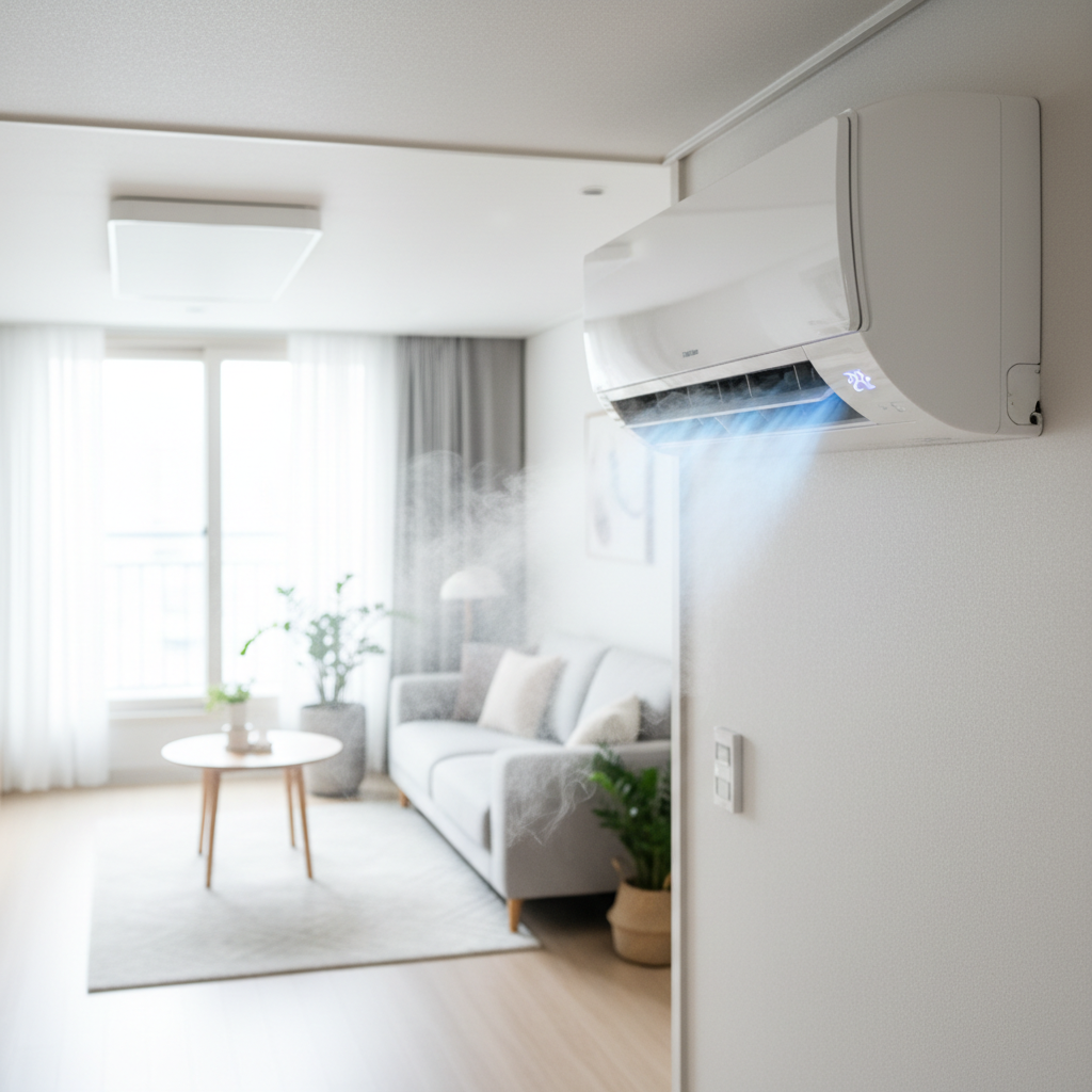 외삼동(대전) 에어컨 수리 작업 완료