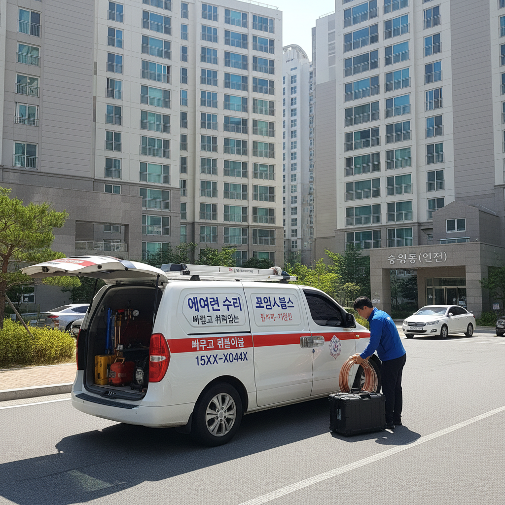 숭의동(인천) 에어컨 가스충전 전문 기술자 서비스 소개