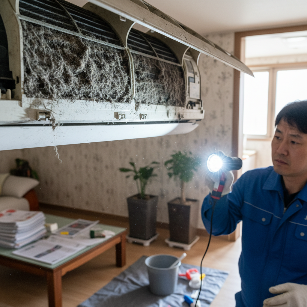 사당동 에어컨 작업 전 점검