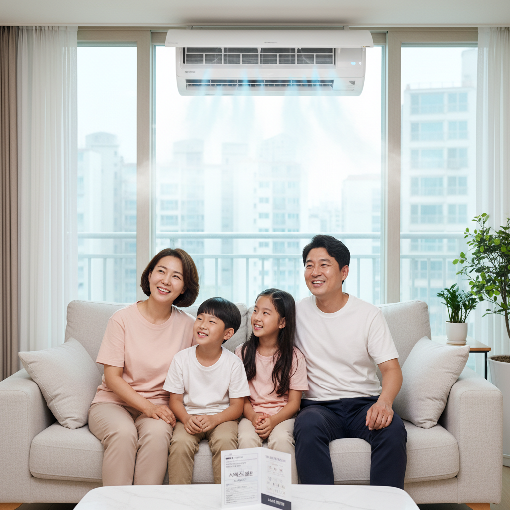 오류동 에어컨 가스충전 작업 완료