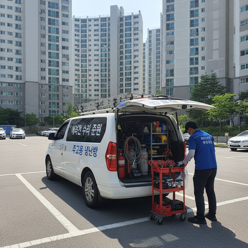주교동 에어컨 가스충전 전문 기술자 서비스 소개