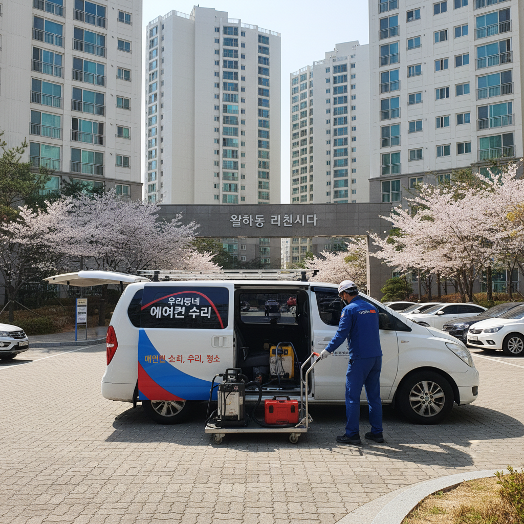율하동 에어컨 가스충전 전문 기술자 서비스 소개