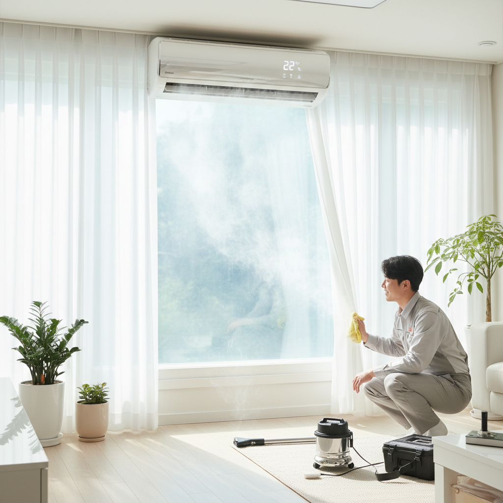 세종 금남면 에어컨 가스충전 작업 완료
