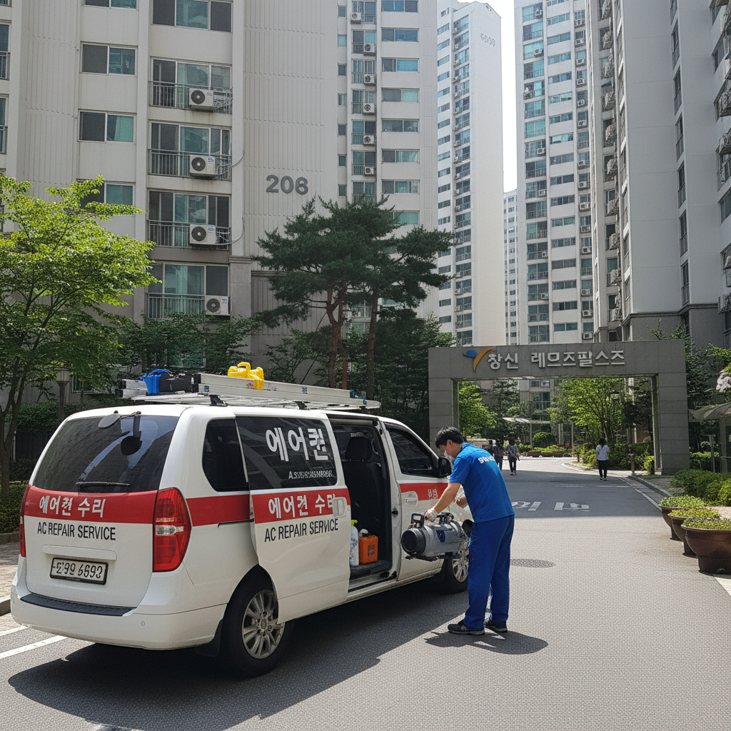 창신동 에어컨 가스충전 전문 기술자 서비스 소개