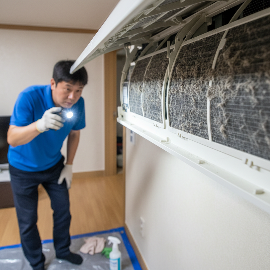 외삼동(대전) 에어컨 작업 전 점검