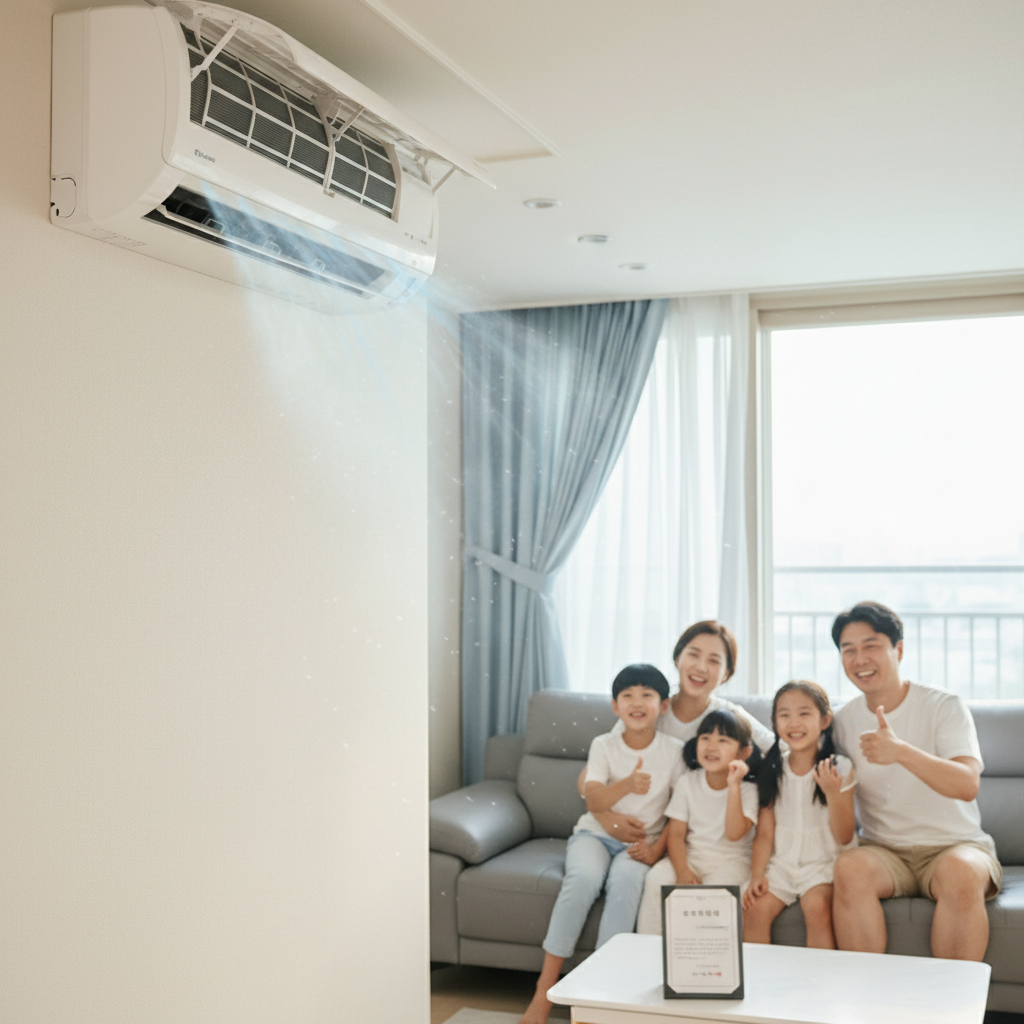 연평면(옹진) 에어컨 가스충전 작업 완료